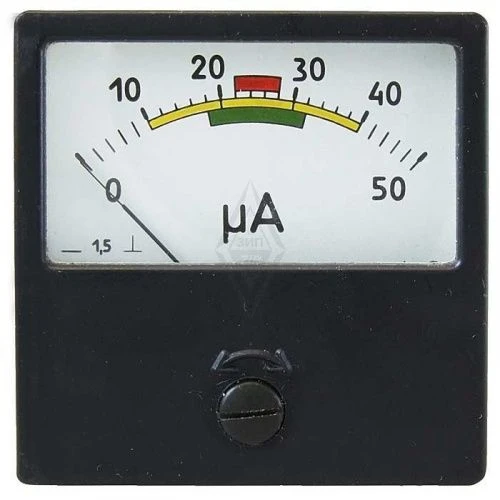 М42305 мкA 50 0-25кВ 1,5 ОО 60х60мм Микроамперметр [88] СПЕЦ.ШКАЛА УТ-00001015