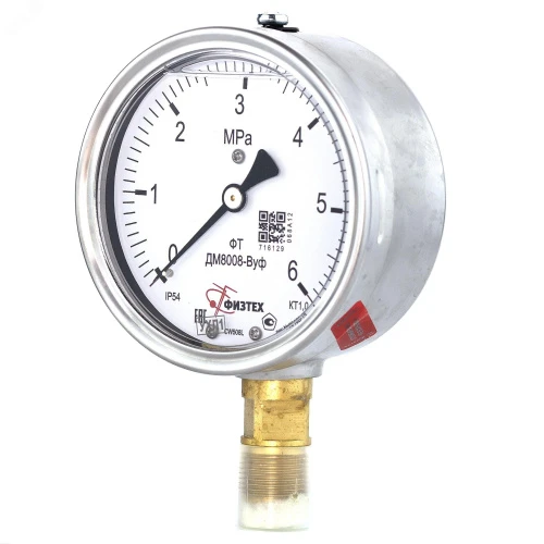 ДМ8008-ВУф 600 кПа кт.1,0 G1/2" IP65 Б-110  ГЛИЦЕРИН УТ-00000996