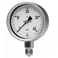 RCh G 100-3vDW -1...+9 bar + MDM7315vd8 DN25 PN40  шкала 1,5bar-желтый, 3,5bar-зеленый, 9bar-красный УТ000017496