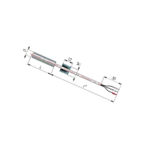 ДТС044-Pt100.В3.30/5 L=30мм d=8мм М12х1,5мм lкаб=5м УТ000003941