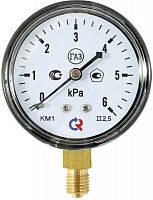 КМ-12Р +60 kPа.М12х1,5.1,5. IP54 Напоромер, ф63 нерж.сталь УТ000019976